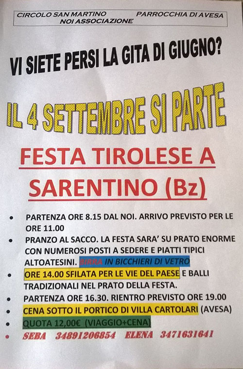 Locandina Sarentino